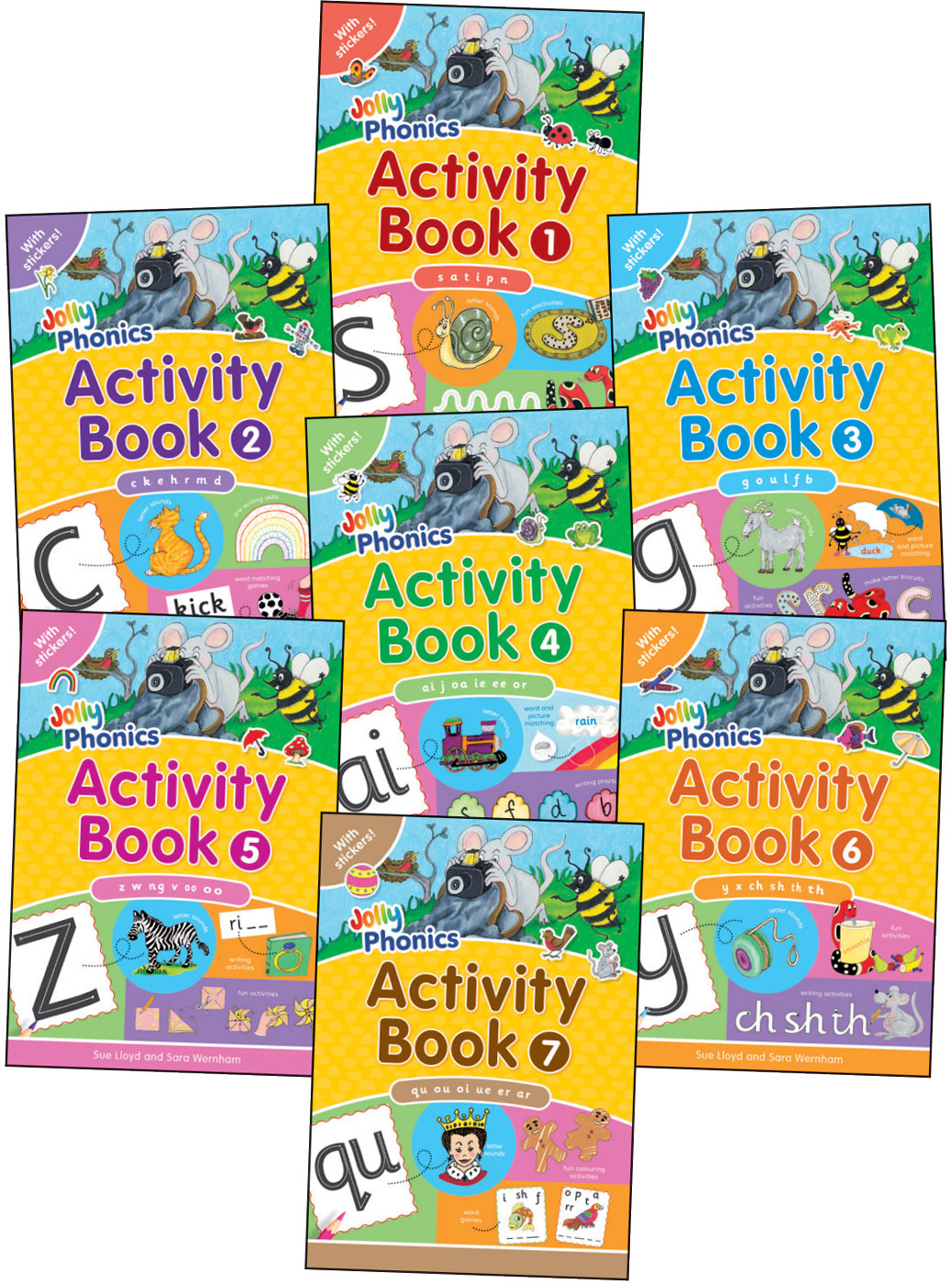 Jolly Phonics Activity Books 1-7 Complete Set | Phonics Club